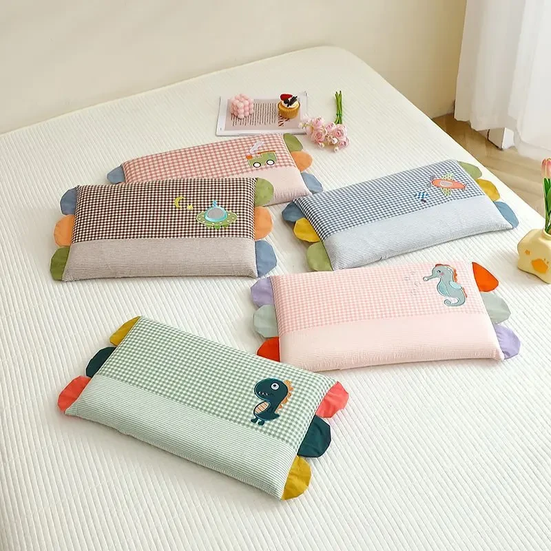 荞麦枕吸汗小孩枕头枕套枕芯宝宝幼儿园卡通可拆洗儿童整套枕头jp