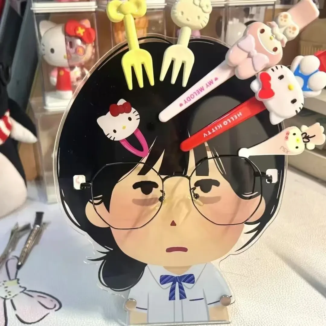 【咕噜】日本人搞怪眼镜架立牌颜值眼镜发夹收纳架可爱桌面摆件饰品