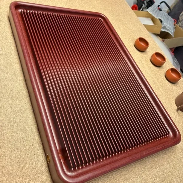 电木茶盘红檀色经典家用简约时尚轻奢高山流水排水款式