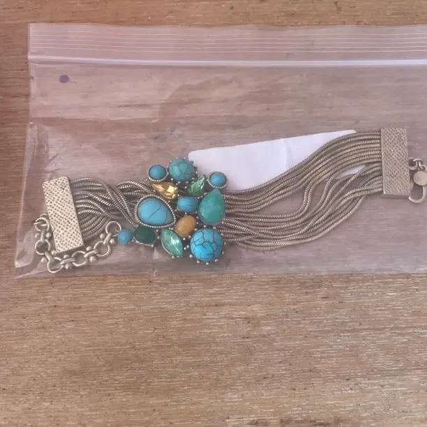 铜合金锆石项链 铜合金 锆石锁骨链复古独特项链手链139