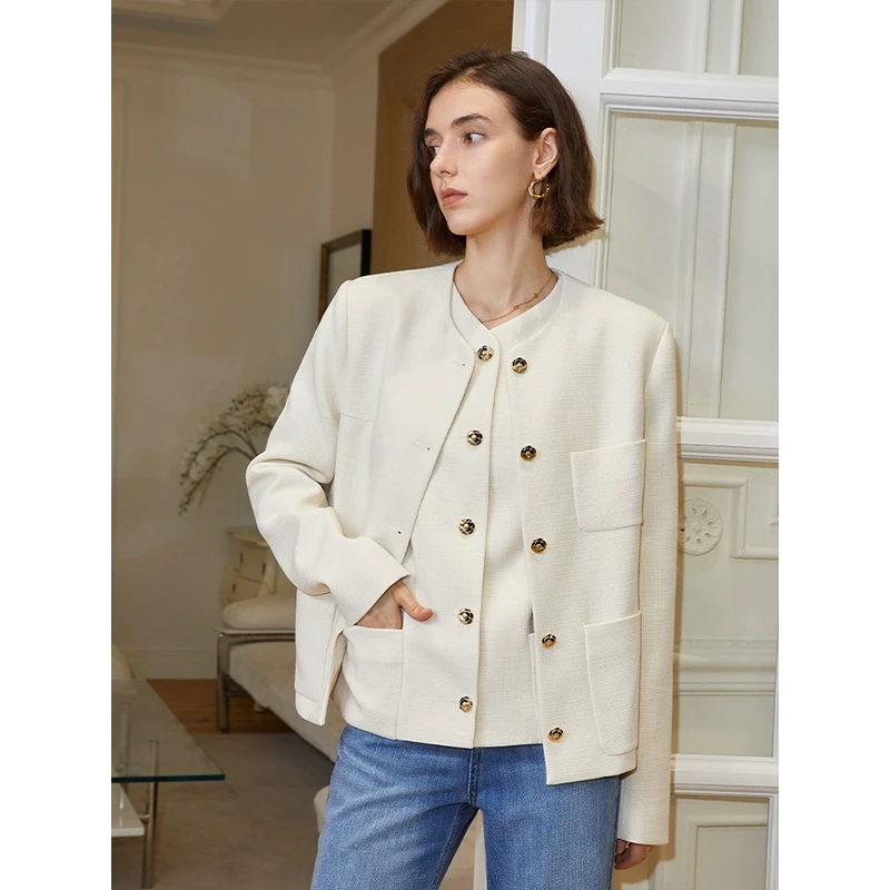 【楠哥专属】气质层次感两件套小香风外套 22349