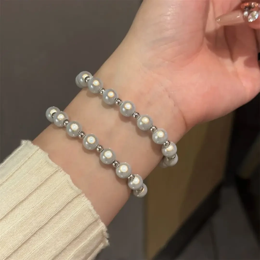 非金属树脂手链 二次元流光贝珠手串反儿童情侣貔貅小众生日礼物