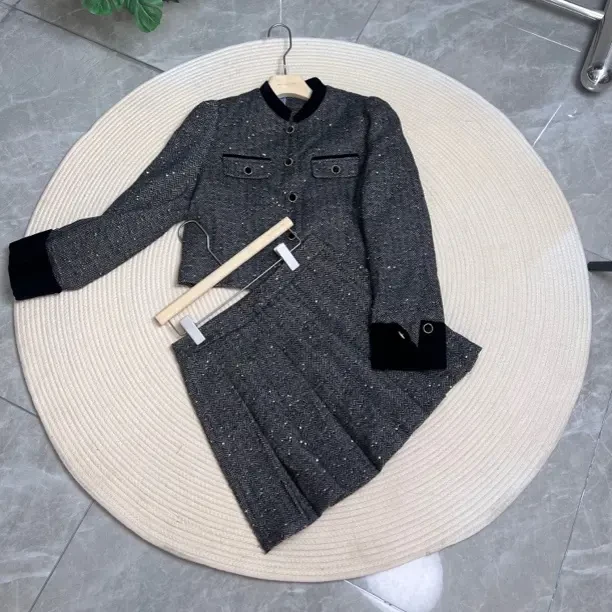 羽绒小香风套装冬季