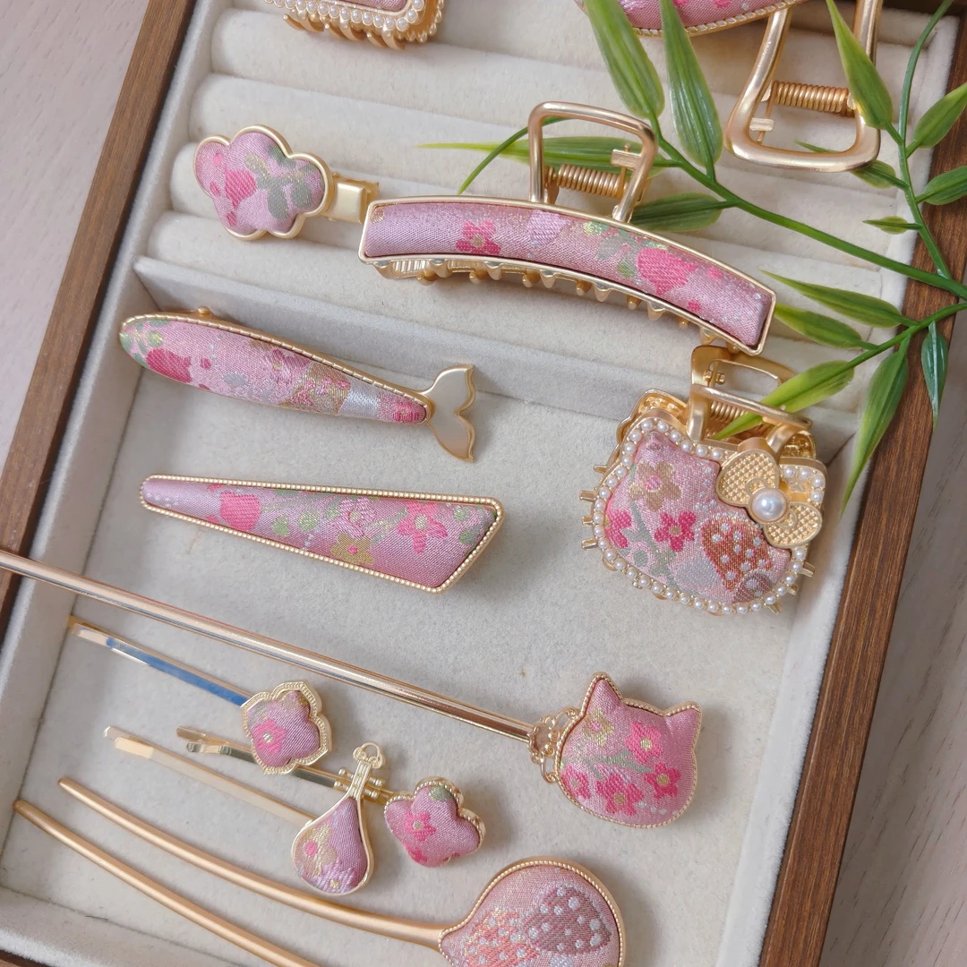 【仲夏夜之梦】宋锦发卡 轻奢简约气质时尚ins