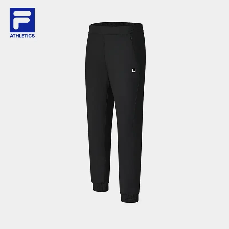 FILA斐乐裤子【抗紫外线】运动男装夏季新款针织束脚裤A11M521612F