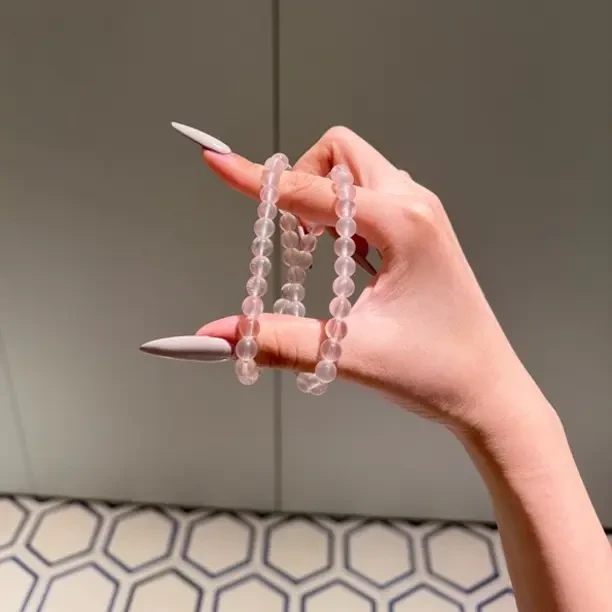 天然水晶粉水晶冰种