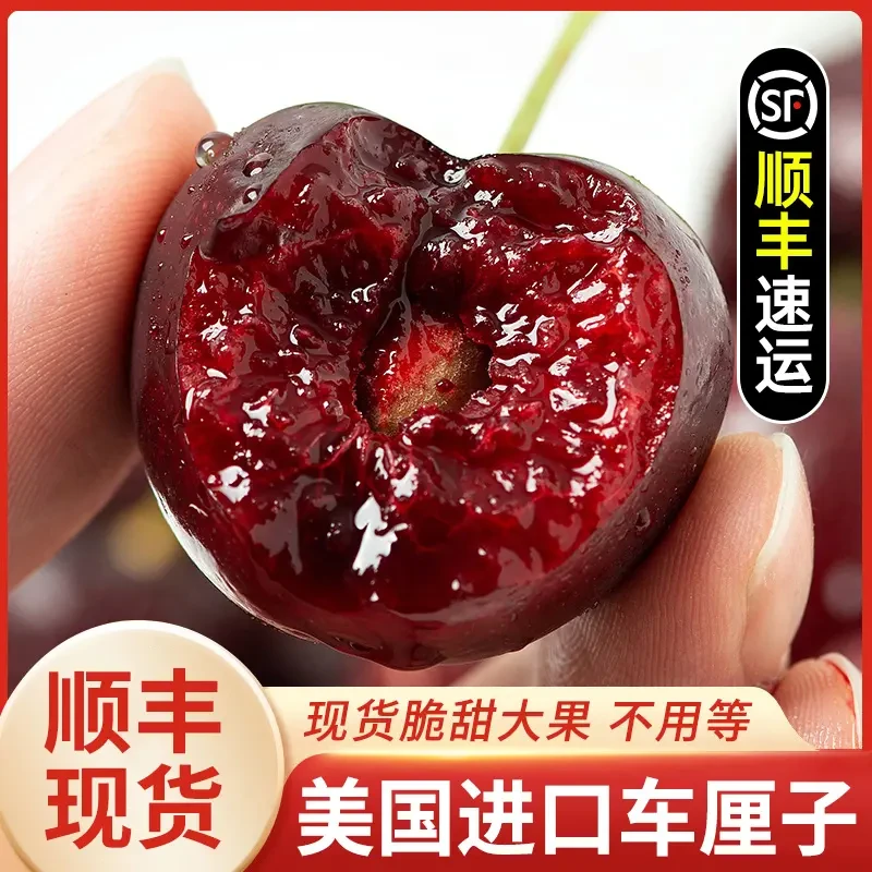 A1【顺丰】美国进口车厘子黑珍珠脆甜大樱桃新鲜水果2-3斤坏果包赔