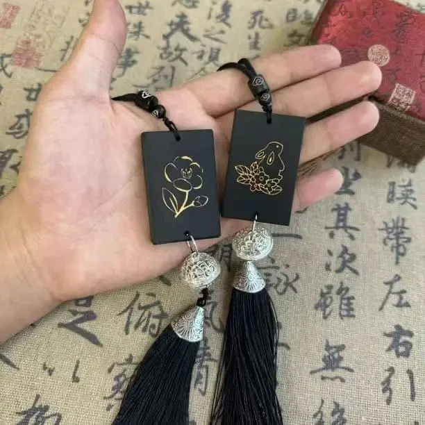 【香蕉】中秋diy玉兔茉莉车挂手工礼物平安挂件吊坠送男友长辈礼物