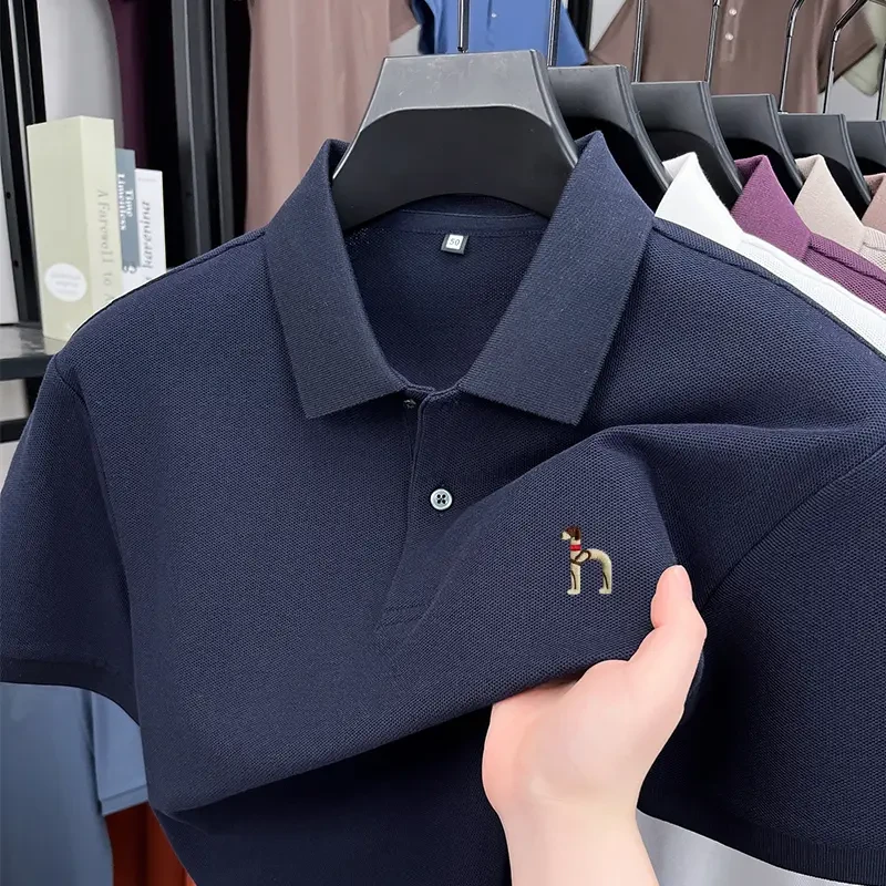 奥特莱斯撤柜丨专柜正品2025新款夏季男士纯棉简约短袖POLO衫T恤