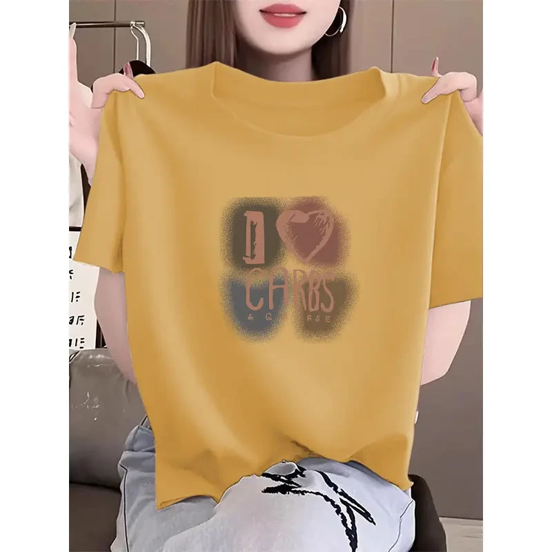 正肩短袖女2025新款爆款常规T恤简约时尚百搭韩版打底衫上衣夏季