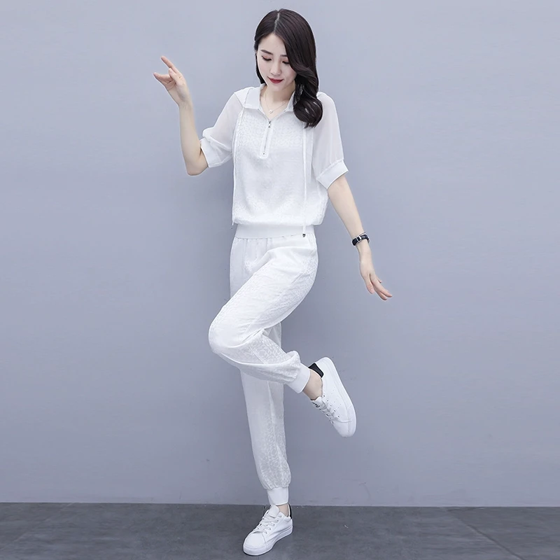 拉夏贝尔运动套装女夏季2025新款时尚洋气时髦高端品牌减龄两件套