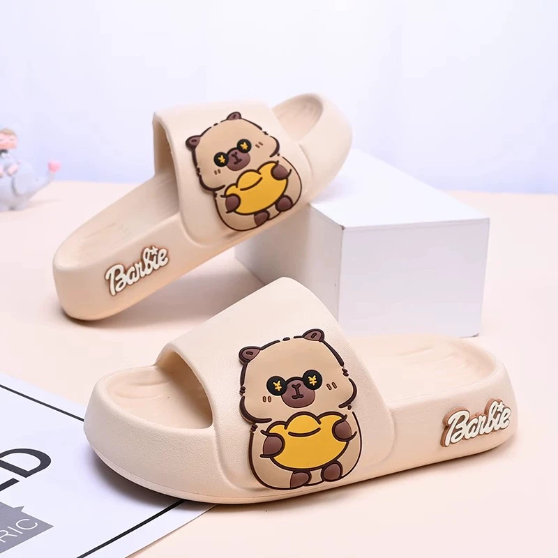 卡皮巴拉儿童拖鞋夏季2025新款男童居家防滑浴室中大童凉拖鞋男孩