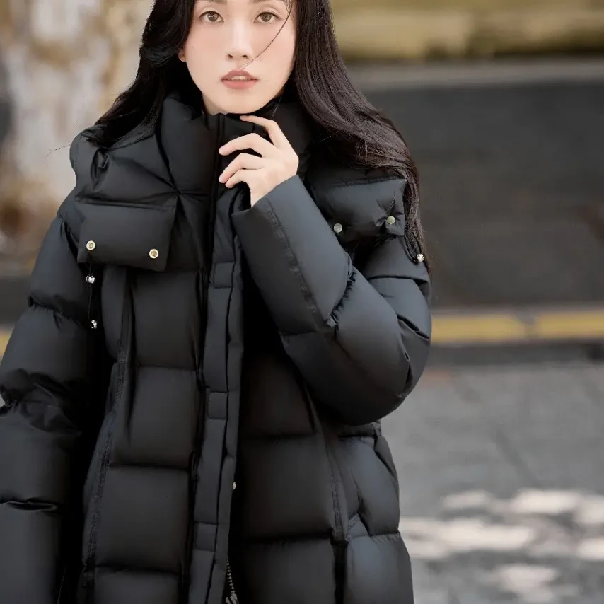 韩版加厚保暖连帽短款鸭绒女冬季新款