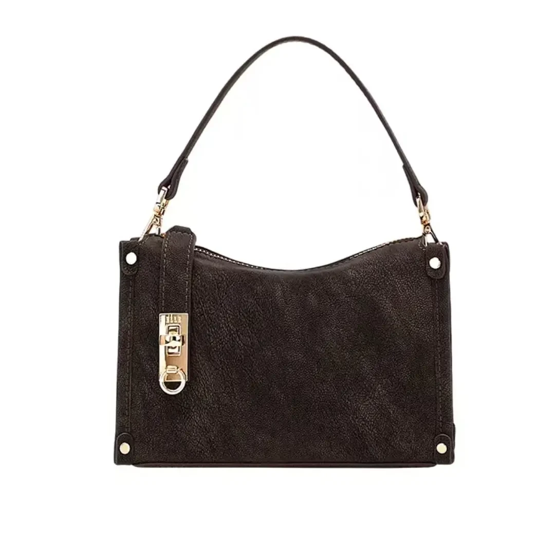 【正宗真皮】琥珀流光通勤百搭单肩斜挎手拎经典复古牛皮盒子包