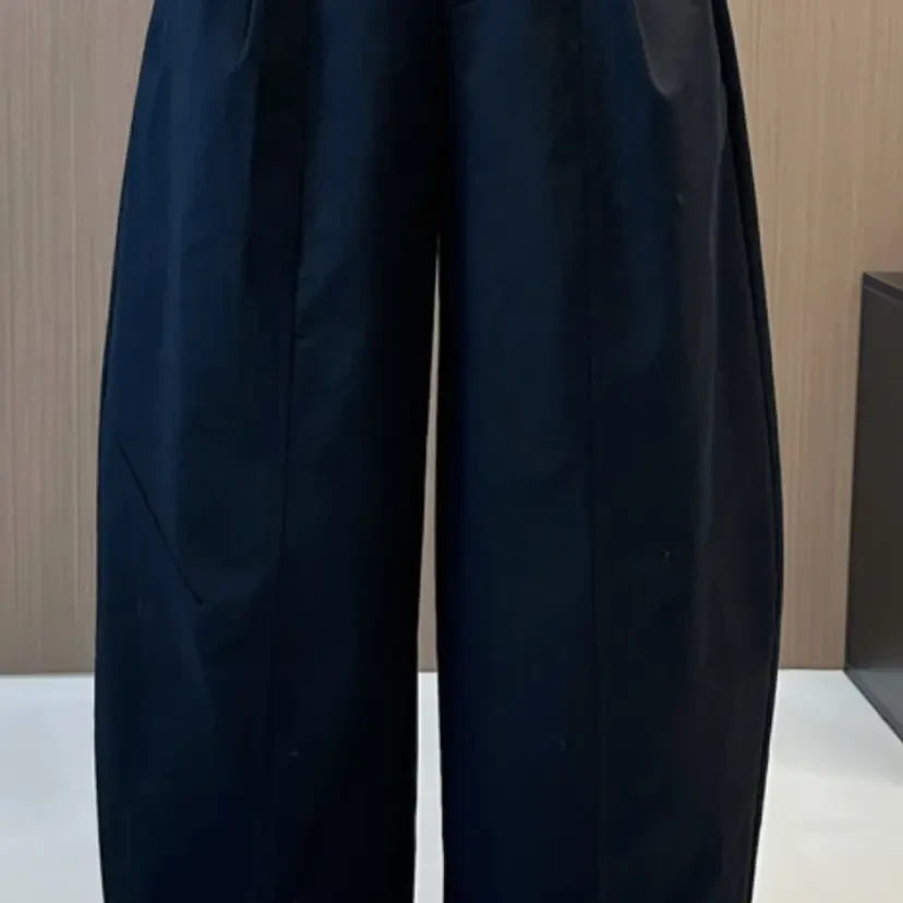 秋季新款抗皱九分休闲阔腿裤女韩版宽松直筒显瘦百搭
