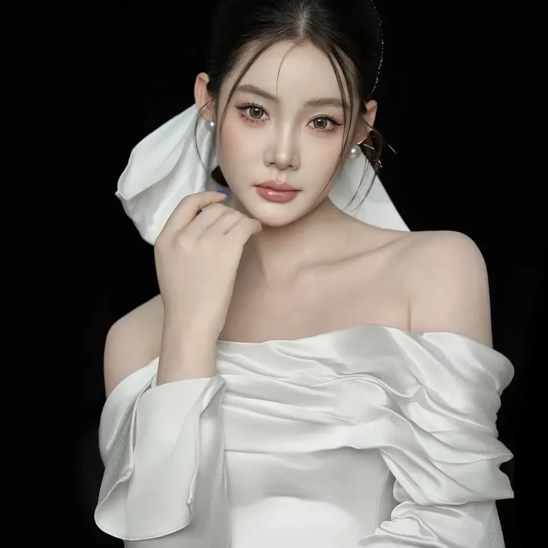 大蝴蝶结白色头饰