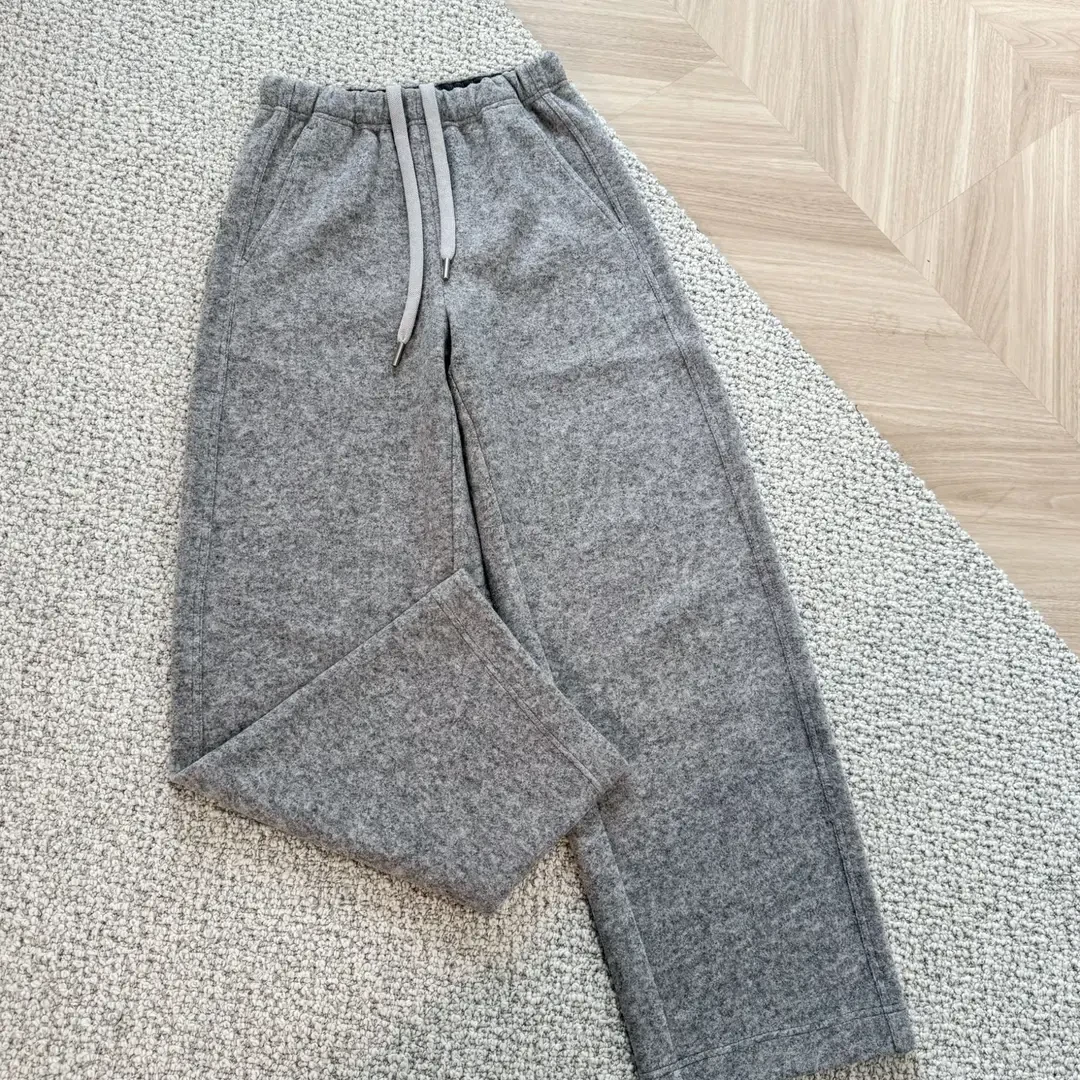 【ROW*澳毛裤】嵿级质感！拉绒工艺 羊毛窄版直筒弯刀裤显瘦秋冬弹力