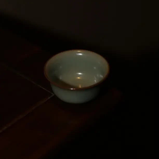 晓芳窑早期粉青不开片玛雅杯