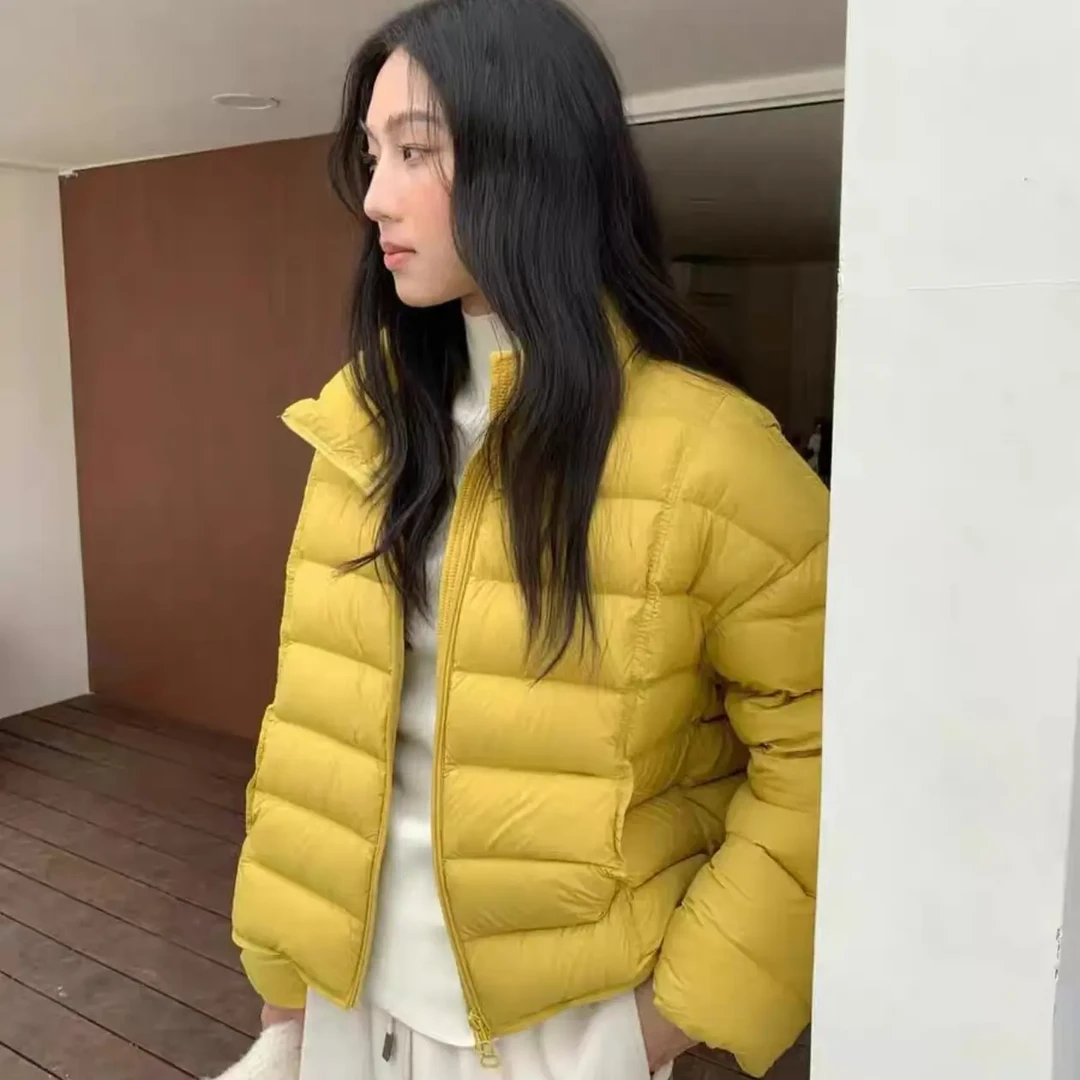 排骨款，冬季新款韩系宽松短款立领加厚保暖白鸭绒排骨羽绒服