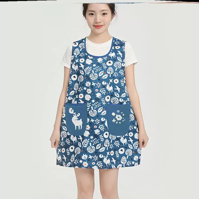 多巴胺厨衣2025新款网红女高颜值背心可爱做饭的2025新款网红围裙