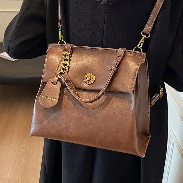 秋冬美拉德双肩包2025新款时尚复古高级感百搭学生背包手提通勤包