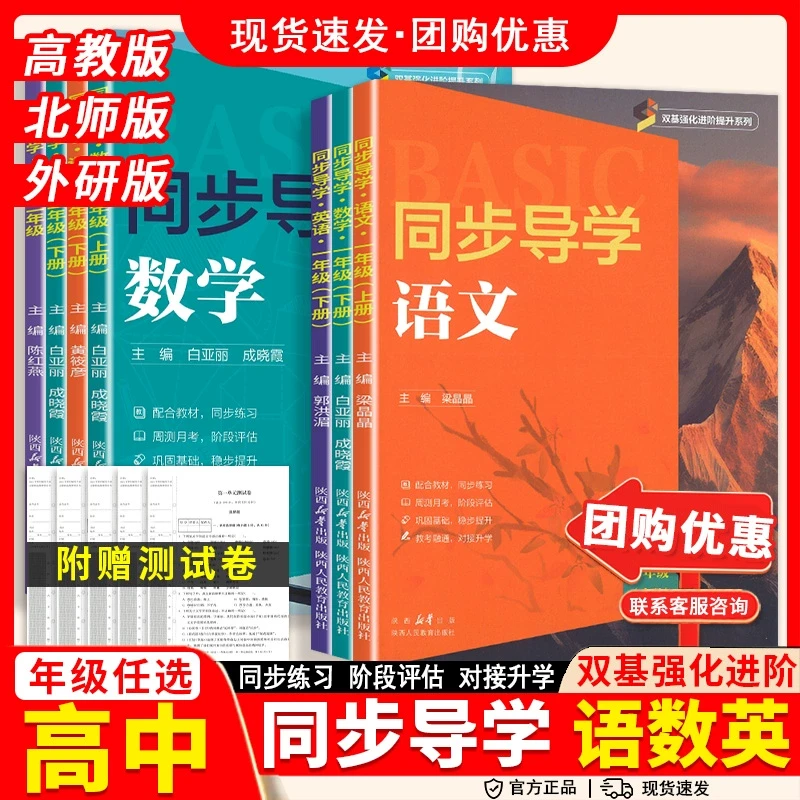 双基强化进阶提升系列同步导学高一高二高三高中通用语文数学英语