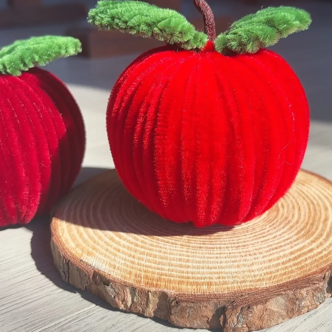 圣诞节平安夜扭扭棒苹果手工diy材料作礼物材料包女岁岁平安