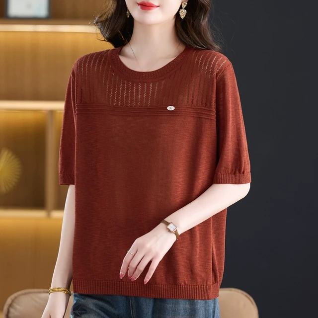 妈妈胖加大码短袖女士夏季恤肚宽松小夏装t新款上衣薄款时尚遮衫