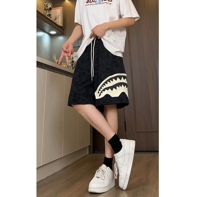 潮流短裤男2025夏季清凉运动百搭休闲宽松透气五分短裤男