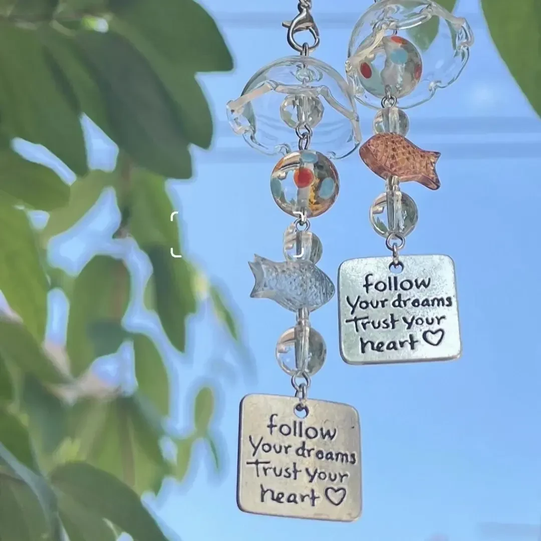 可爱金鱼梦境挂件高颜值手机链少女心包包手机挂饰送闺蜜礼物K