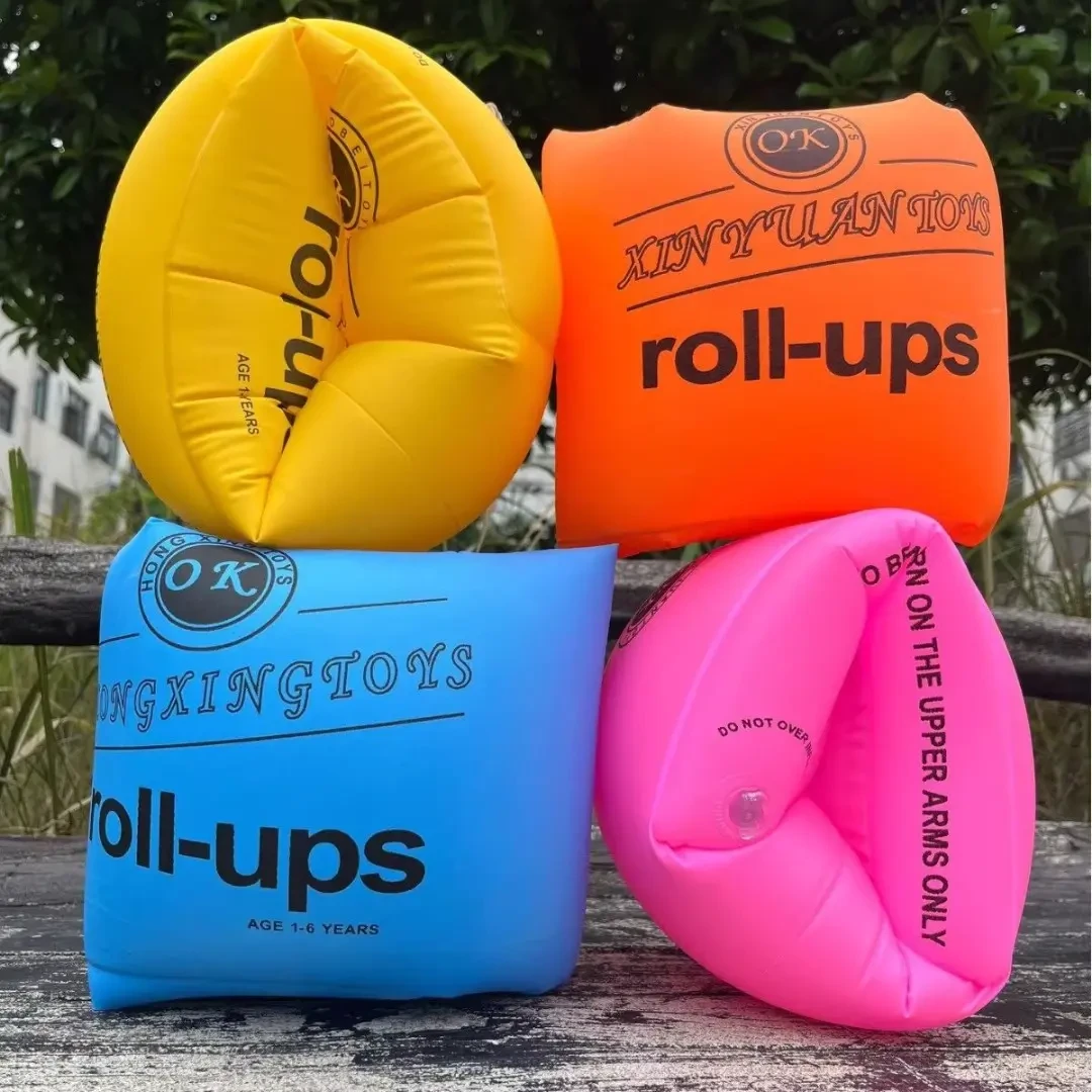 游泳手臂圈水袖大人儿童双气囊加厚浮圈泳袖充气袖套浮力救生圈圈