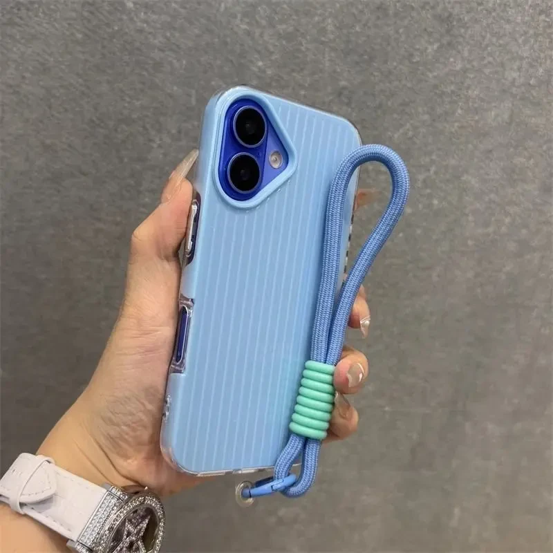 适用苹果16pro手机壳16promax高级感iphone15pro瓦楞14/13/12潮