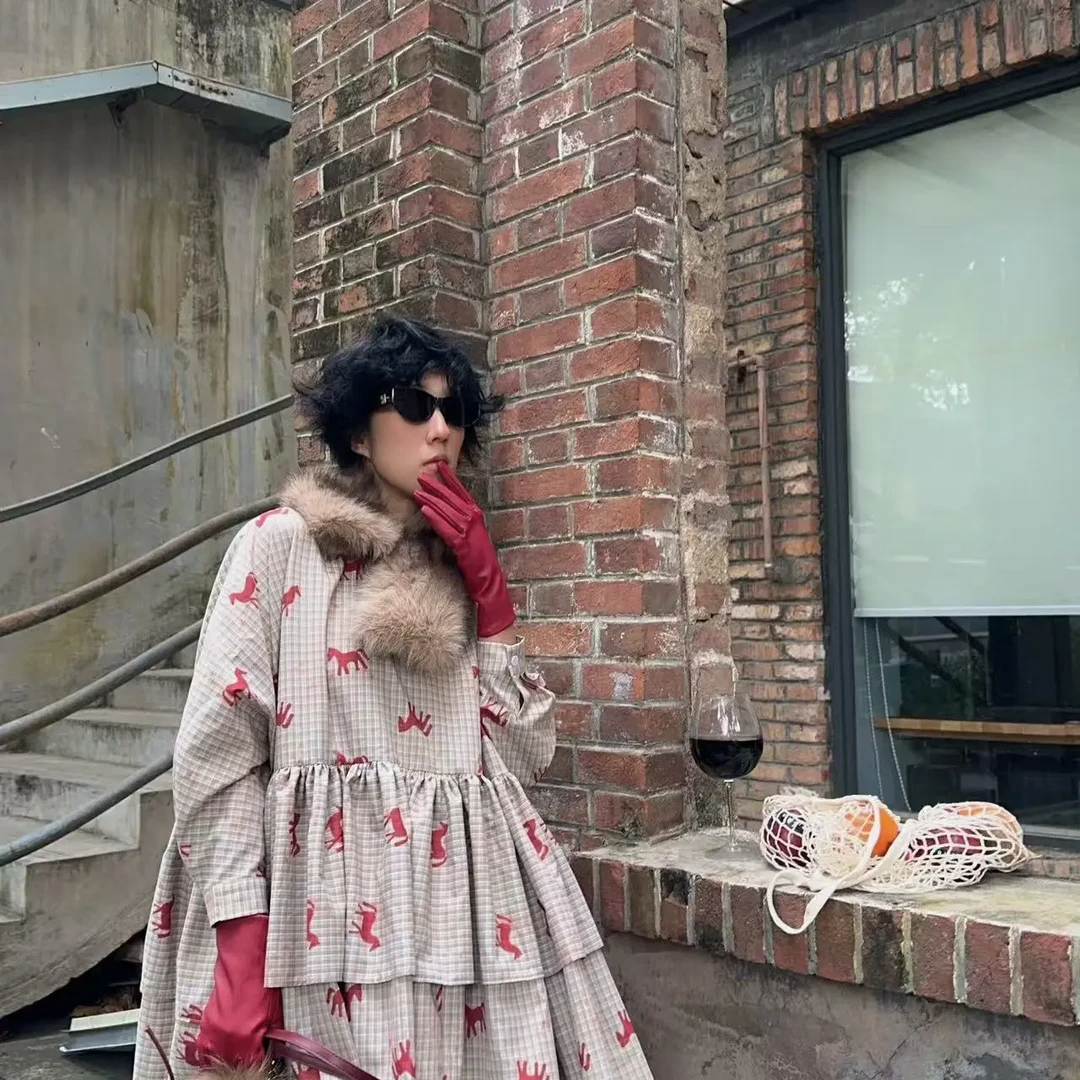 【一马当先】长袖宽松国风小马衬衣早春上衣