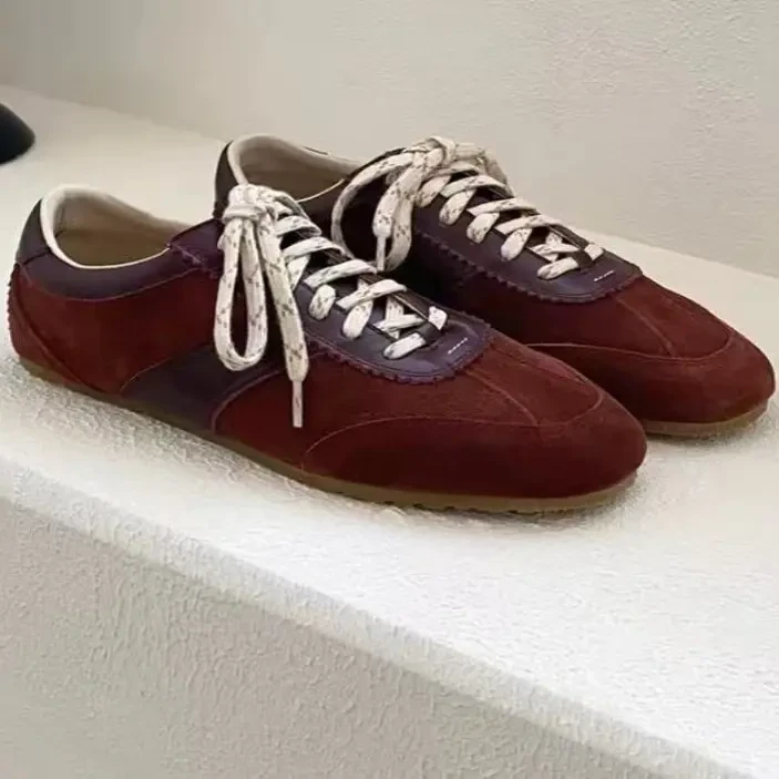 【清货特价】通宝秋季升级版复古拼色软底德训女鞋休闲百搭