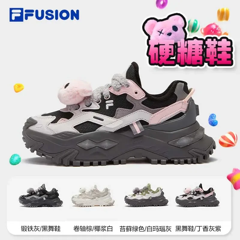 FILAFUSION【小熊硬糖】冬季新款小熊硬糖鞋增高厚底T12W441005F