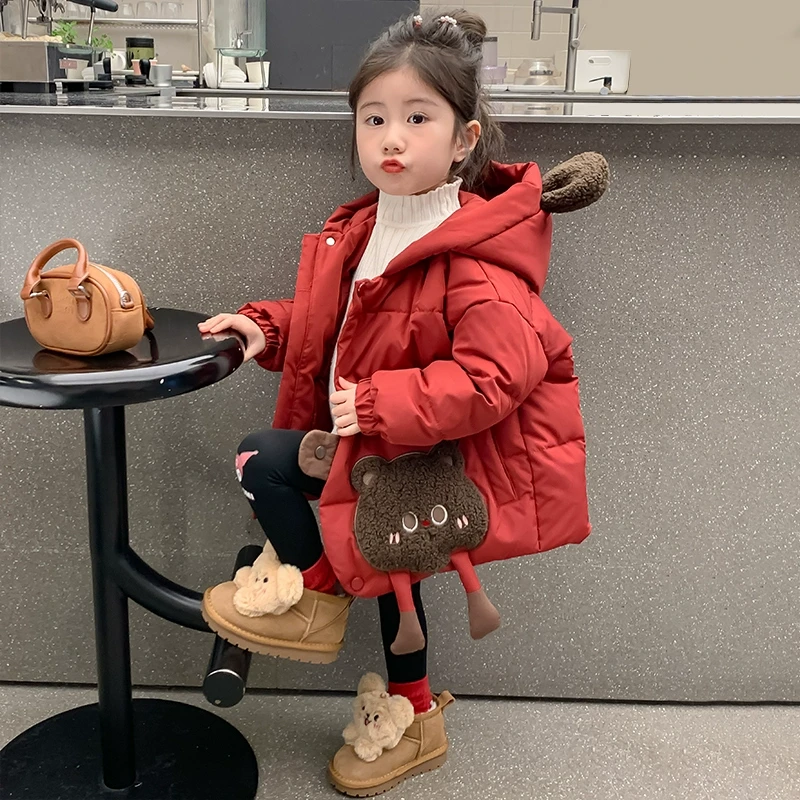 女童棉服冬季2025新款儿童加厚棉袄冬装洋气宝宝棉衣秋冬夹棉外套