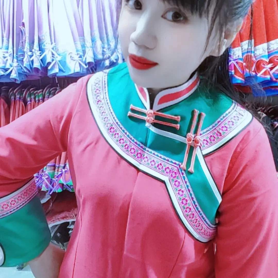 少数民族风壮族布依族传统立领盘扣原创设计上衣