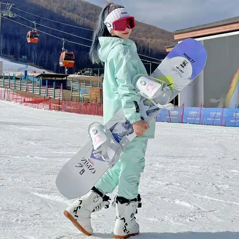 DOOK SNOW新款滑雪服男女同款套装单板双板强防水情侣分体滑雪服