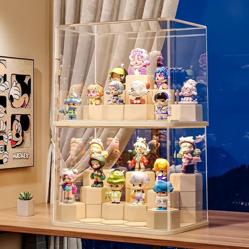 CLEAN ONE透明手办展示盒防尘盒子盲盒收纳展示柜玩具收纳手办盒