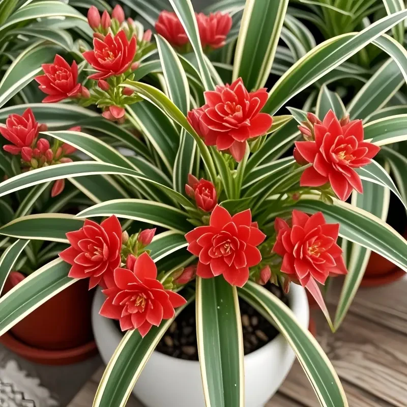 金边吊兰种球大花重瓣盆栽浓香型耐寒热四季可种花卉绿植好养易活