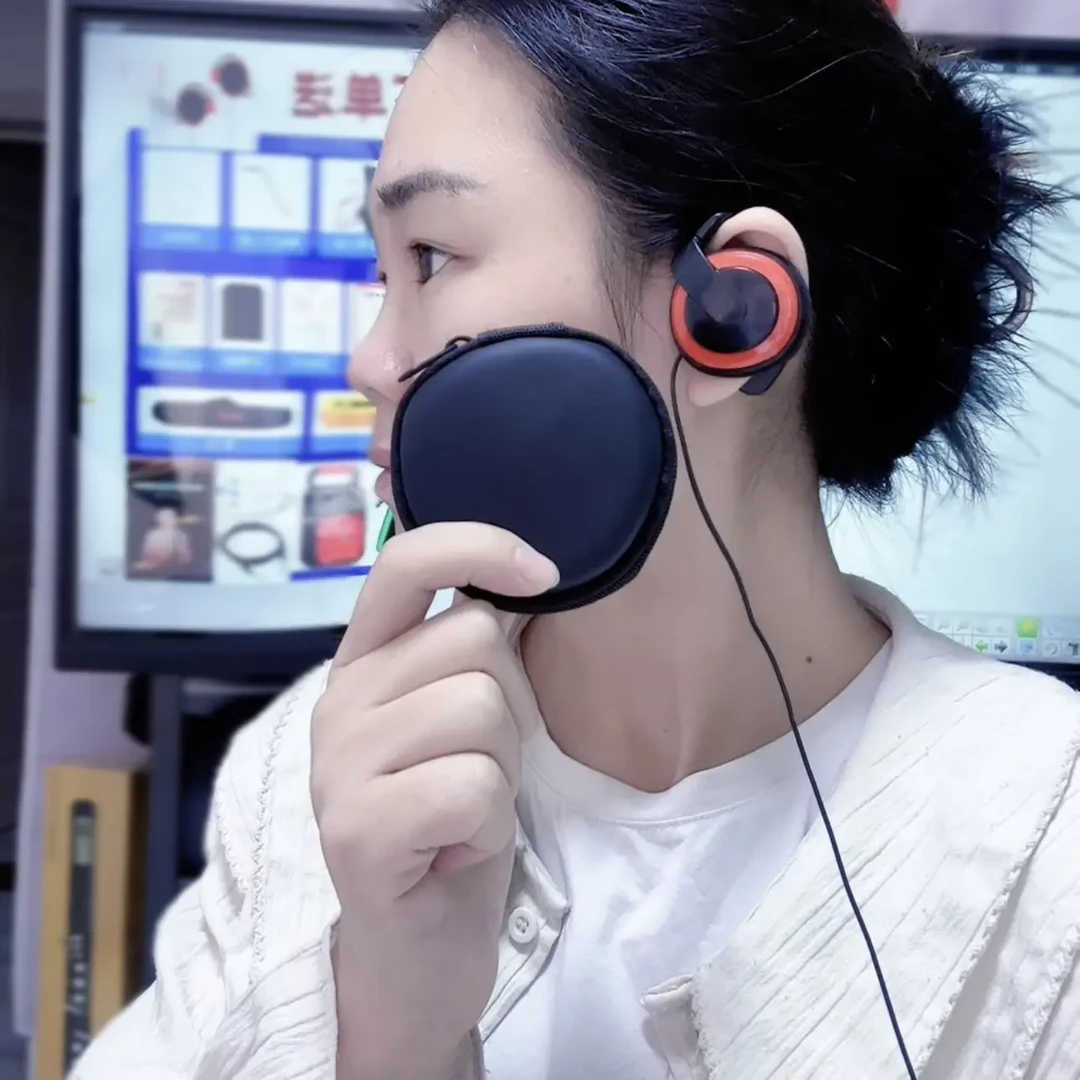 电吹管吹奏用耳机红色蓝色随机发