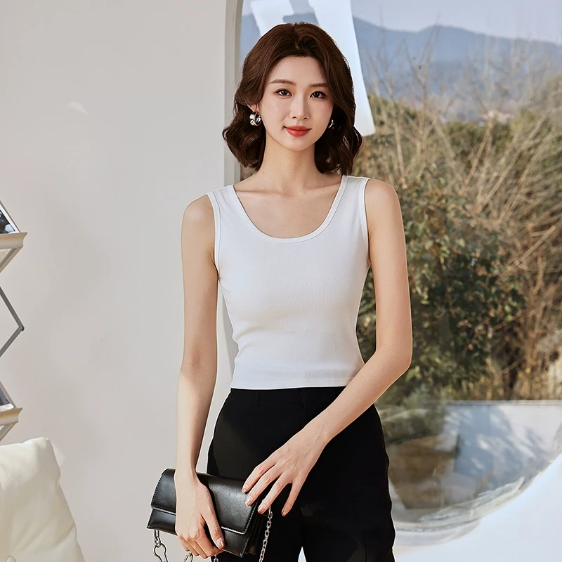 【迪】经典款撞色百搭显瘦背心2025夏季新款七号铺撤柜女装