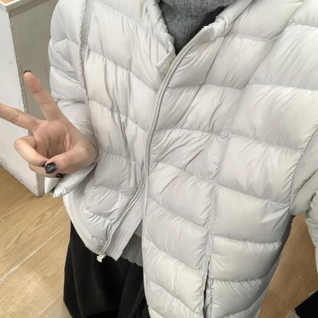 时尚保暖女常规款休闲短款纯色女装厚款冬季