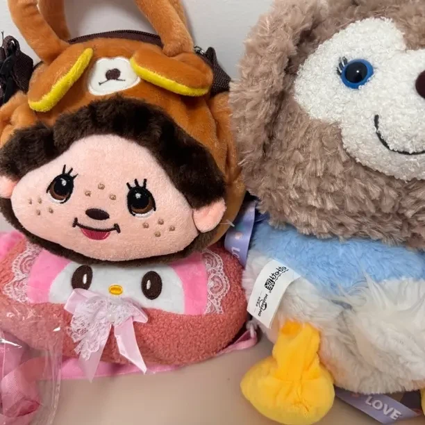 可爱毛茸茸小熊双肩包适合送女友的礼物