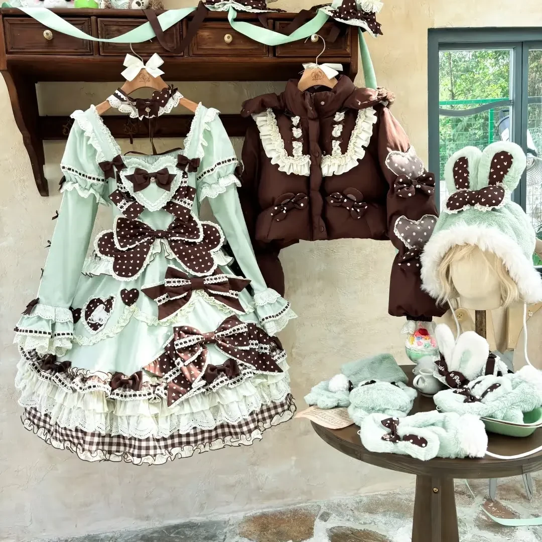 薄巧小兔 蝴蝶结小兔 花与珍珠匣 原创洛丽塔设计