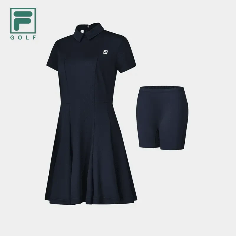 Fila/斐乐【2件套】女欧若风夏新气质优雅高尔夫连衣裙A11W435304F