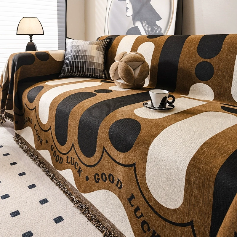 晴南四季通用沙发巾一整张全盖防猫抓沙发垫子盖布巾沙发罩套