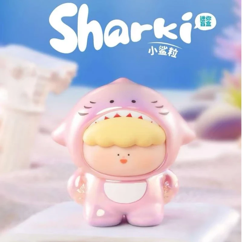【拆盒】大美术馆-小鲨粒系列正版盲盒手办可爱礼品礼物PVC设计