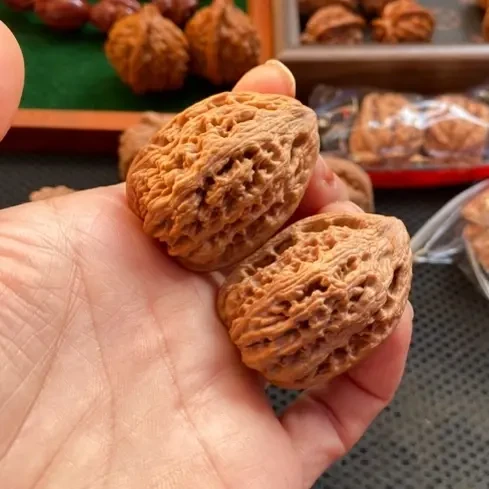 全品无修虎头王文玩核桃4肚高50骨质密度极高
