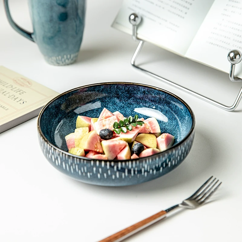 〖把璀璨星空摆在餐桌上〗7英寸家常菜陶瓷碗特色饭店炒菜碗